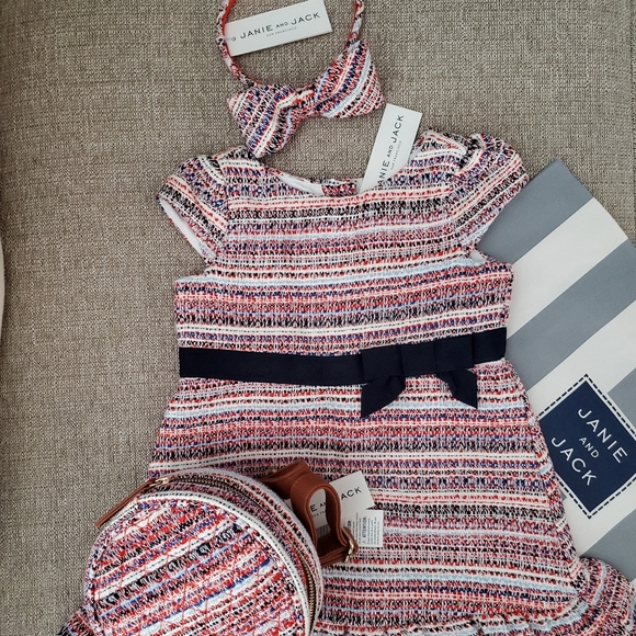 Janie and jack girl clothes set dress accessories - Picture 3 of 15